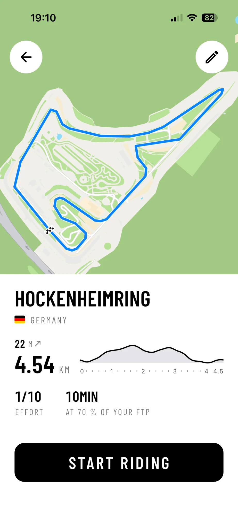 Hockenheimring in AnyMap
