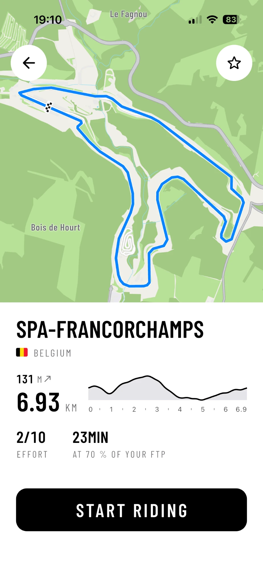 Spa-Francorchamps in AnyMap